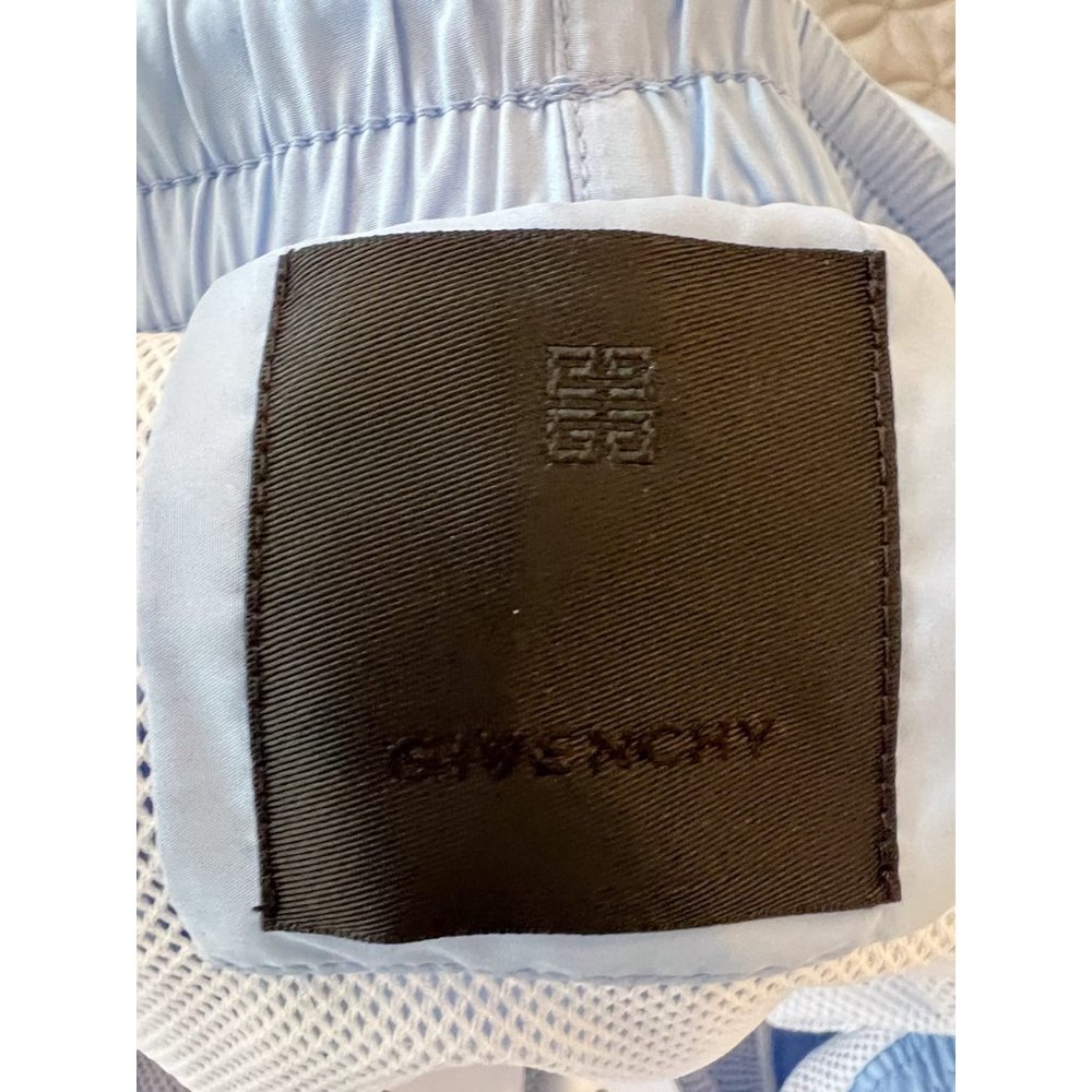 Givenchy Mens 4G Long Small Swim Shorts Baby Blue - Picture 5 of 7